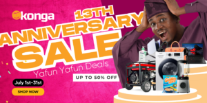Konga celebrates 13 years of transforming E-Commerce in Nigeria with month-long ‘Yafun Yafun Deals’ anniversary sale 