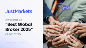 JustMarkets wins the “Best Global Broker 2025” Award at MEI 2025 