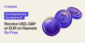 Raenest (formerly Geegpay) announces Zero Deposit fees for USD, GBP, and EUR Accounts 