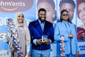 Johnvents Foods Unveils Kiekie, Stan Nze and Maryam Booth as Brand Ambassadors for Johnvents 3in1 Chocolate
