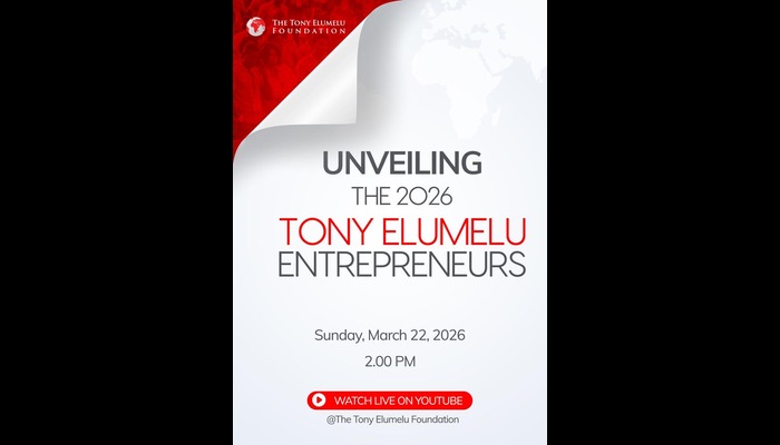 The Tony Elumelu Foundation to Announce 2026 Cohort of TEF Entrepreneurship Programme on March 22nd