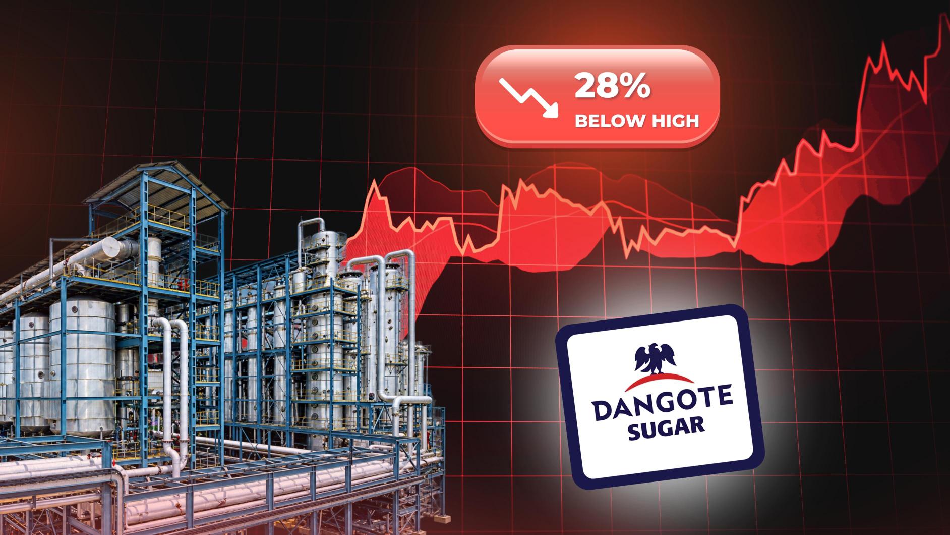 Dangote Sugar : le titre chute de 28 %, mais reste très cher