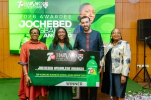SBC unveils jochebed angbazo as 16th recipient of 7up harvard business school scholarship